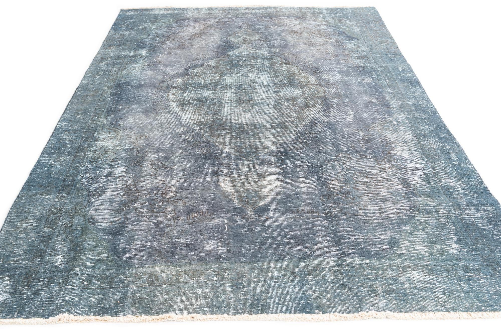 6' x 9' 7 Hand Knotted Ultra Vintage Persian Wool Rug