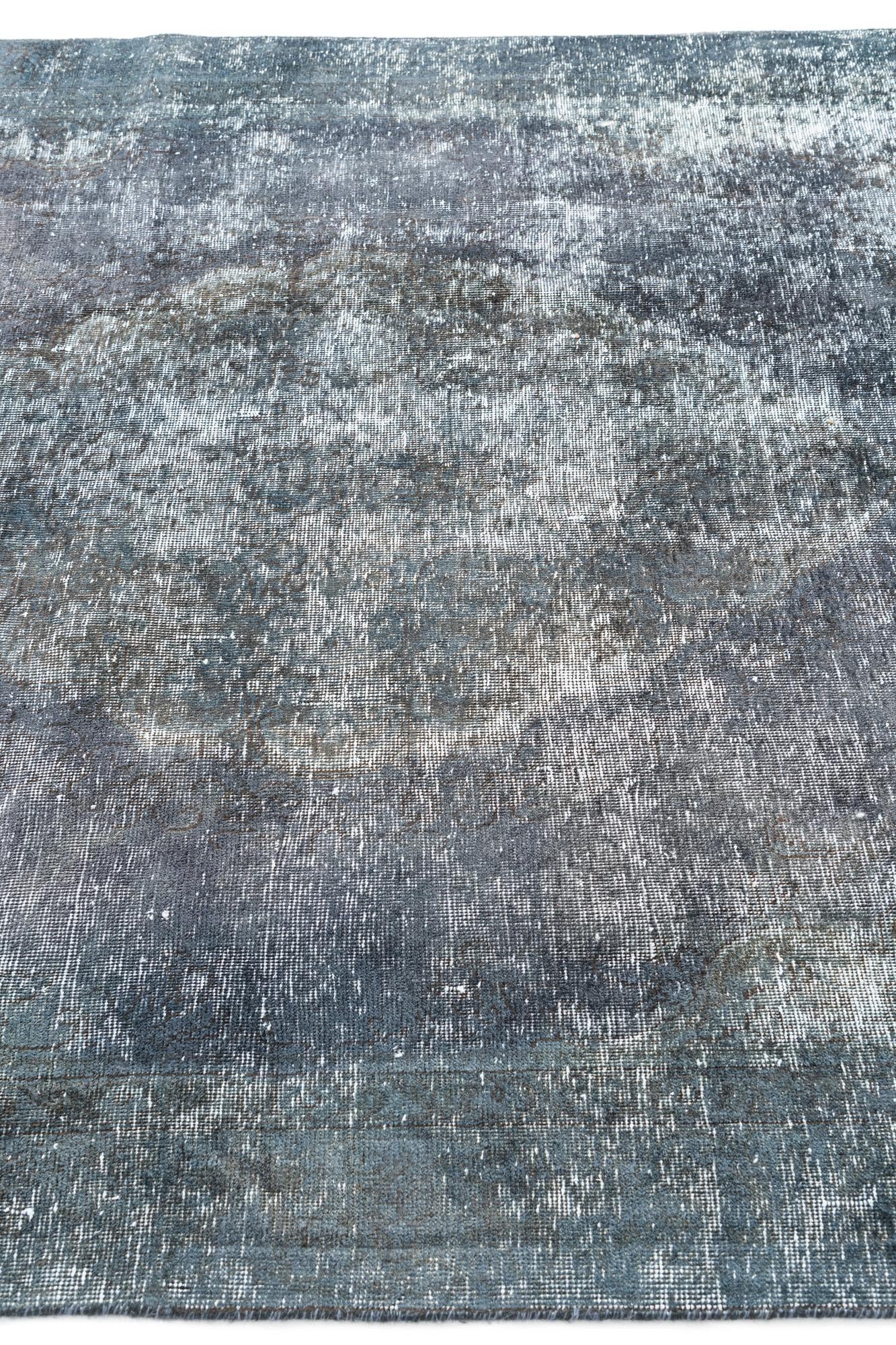 6' x 9' 7 Hand Knotted Ultra Vintage Persian Wool Rug