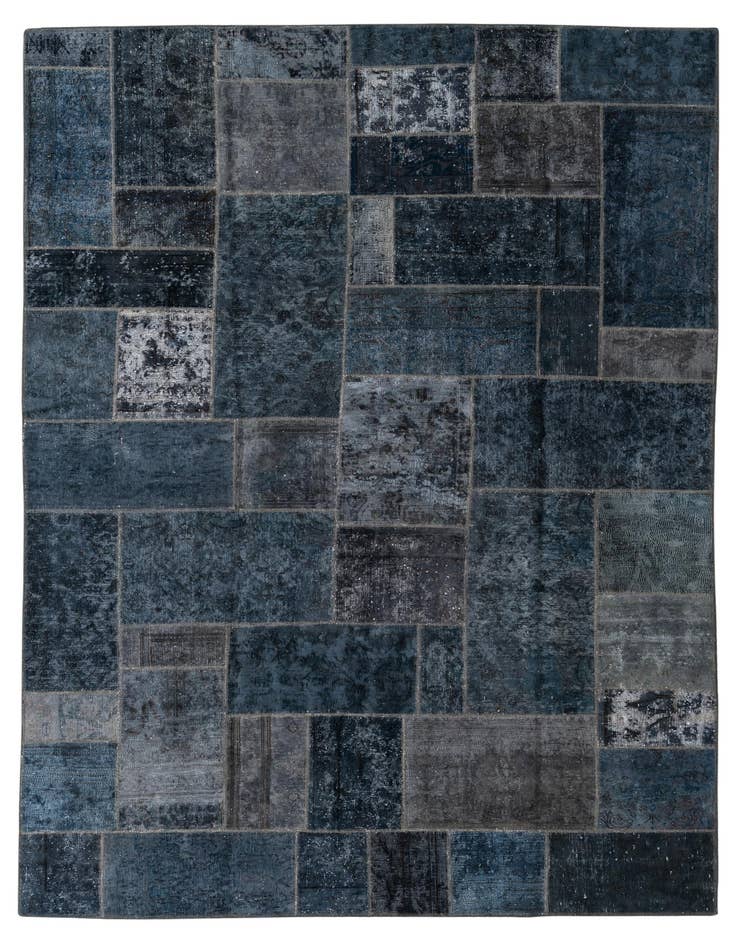 Detail image of 6' 1 x 9' 1 Hand Knotted Ultra Vintage Persian Wool Rug