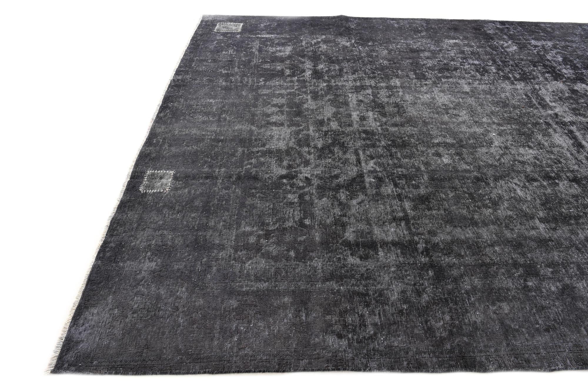9' 4 x 11' 2 Hand Knotted Ultra Vintage Persian Wool Rug