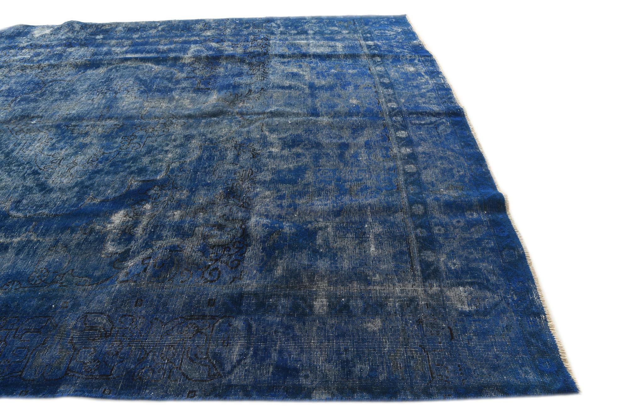 8' 9 x 12' Hand Knotted Ultra Vintage Persian Wool Rug