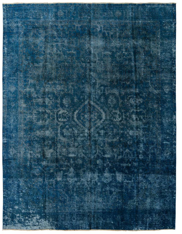 Detail image of 9' 6 x 12' 6 Hand Knotted Ultra Vintage Persian Wool Rug