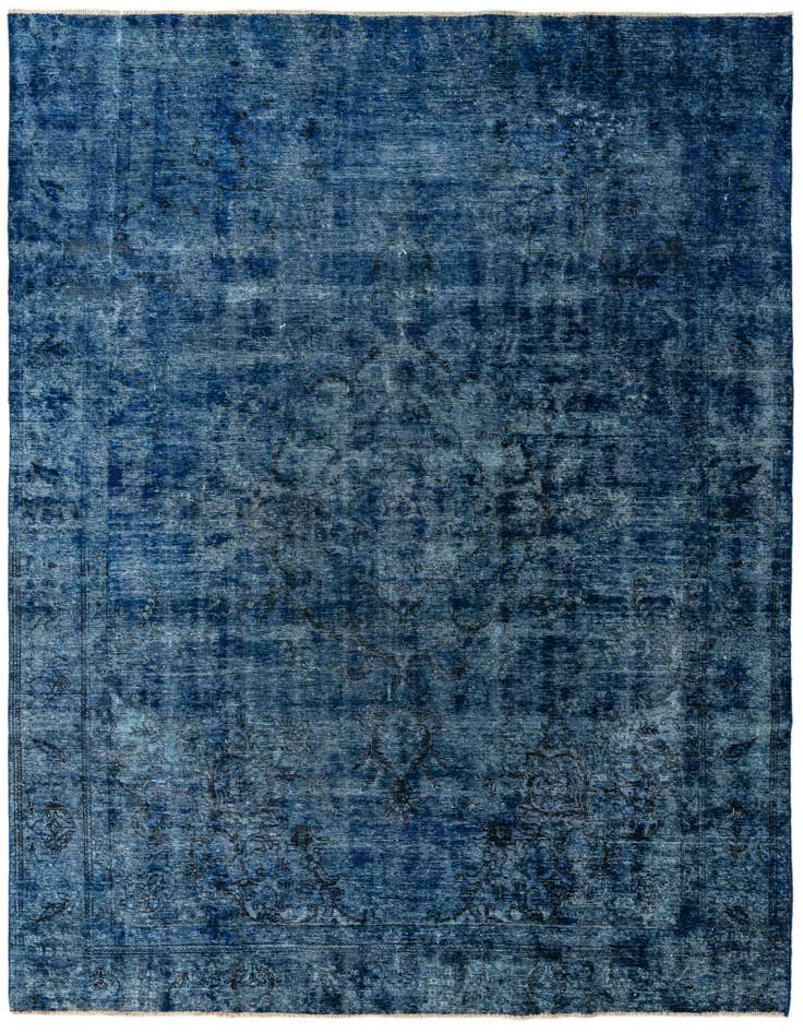Detail image of 9' 4 x 12' Hand Knotted Ultra Vintage Persian Wool Rug