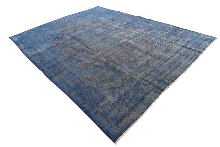 9' 8 x 12' 7 Hand Knotted Ultra Vintage Persian Wool Rug