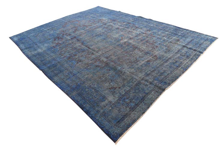 Detail image of 9' 8 x 12' 7 Hand Knotted Ultra Vintage Persian Wool Rug