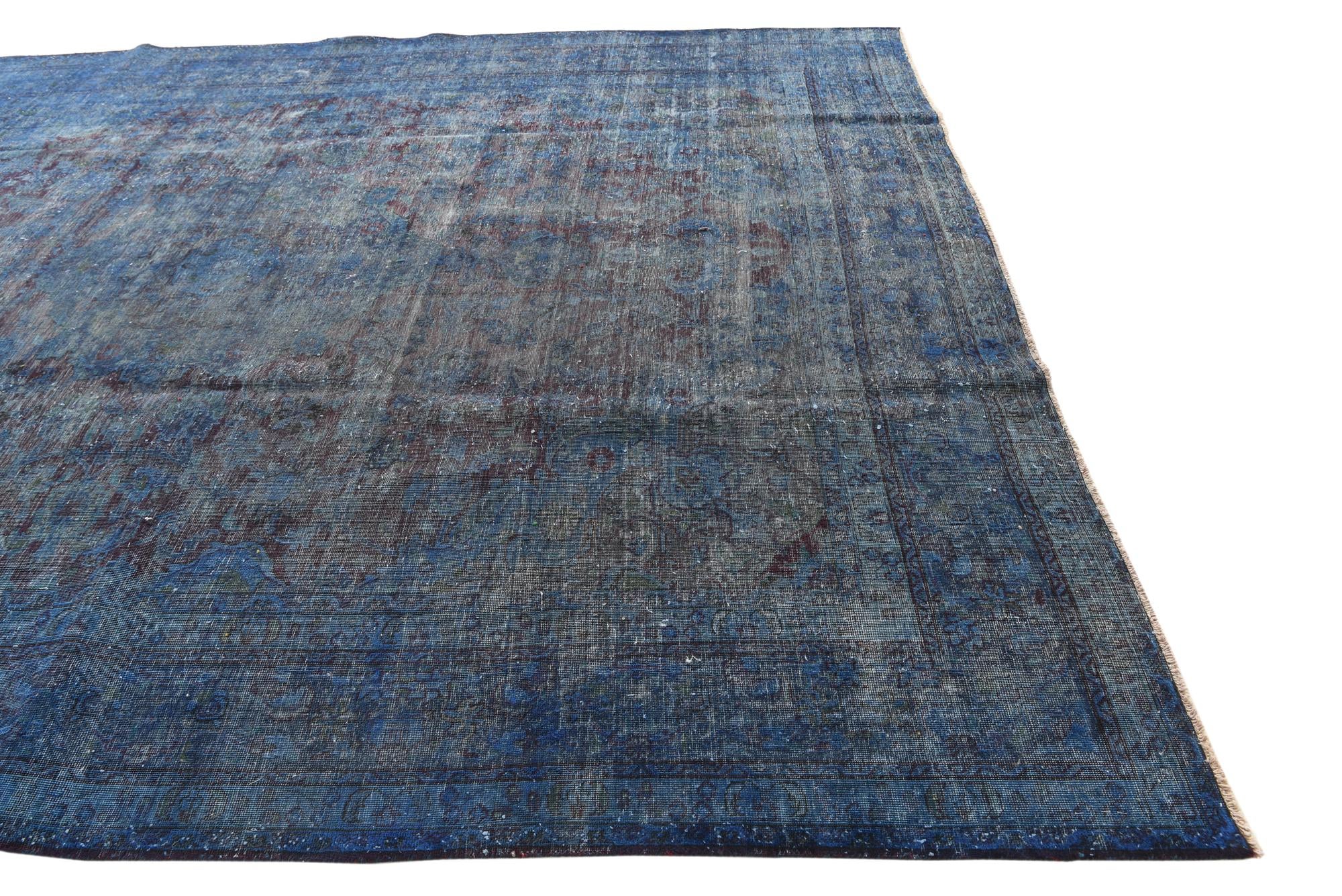 9' 8 x 12' 7 Hand Knotted Ultra Vintage Persian Wool Rug