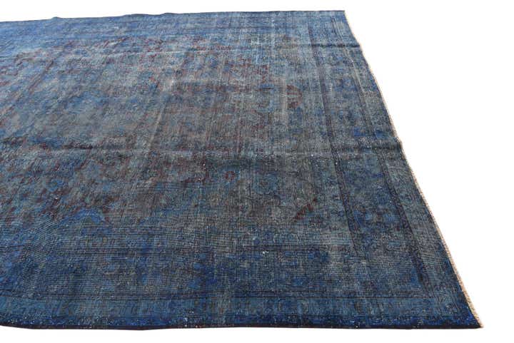 9' 8 x 12' 7 Hand Knotted Ultra Vintage Persian Wool Rug
