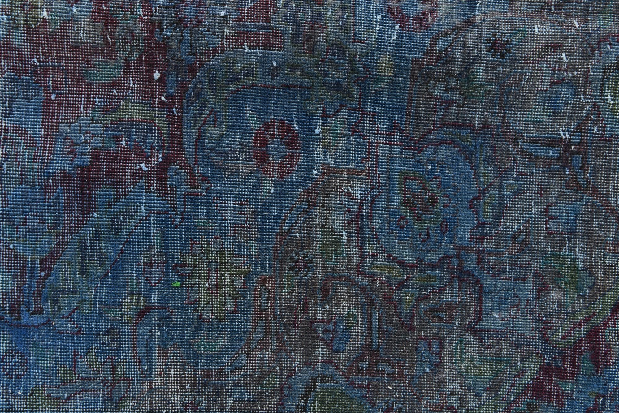9' 8 x 12' 7 Hand Knotted Ultra Vintage Persian Wool Rug
