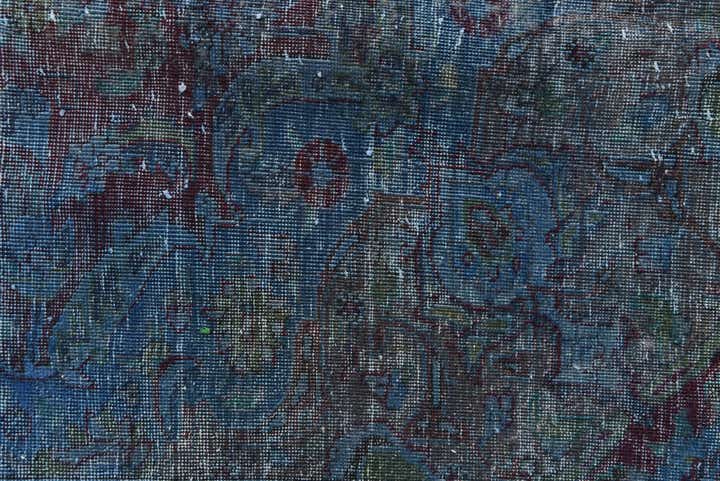 9' 8 x 12' 7 Hand Knotted Ultra Vintage Persian Wool Rug
