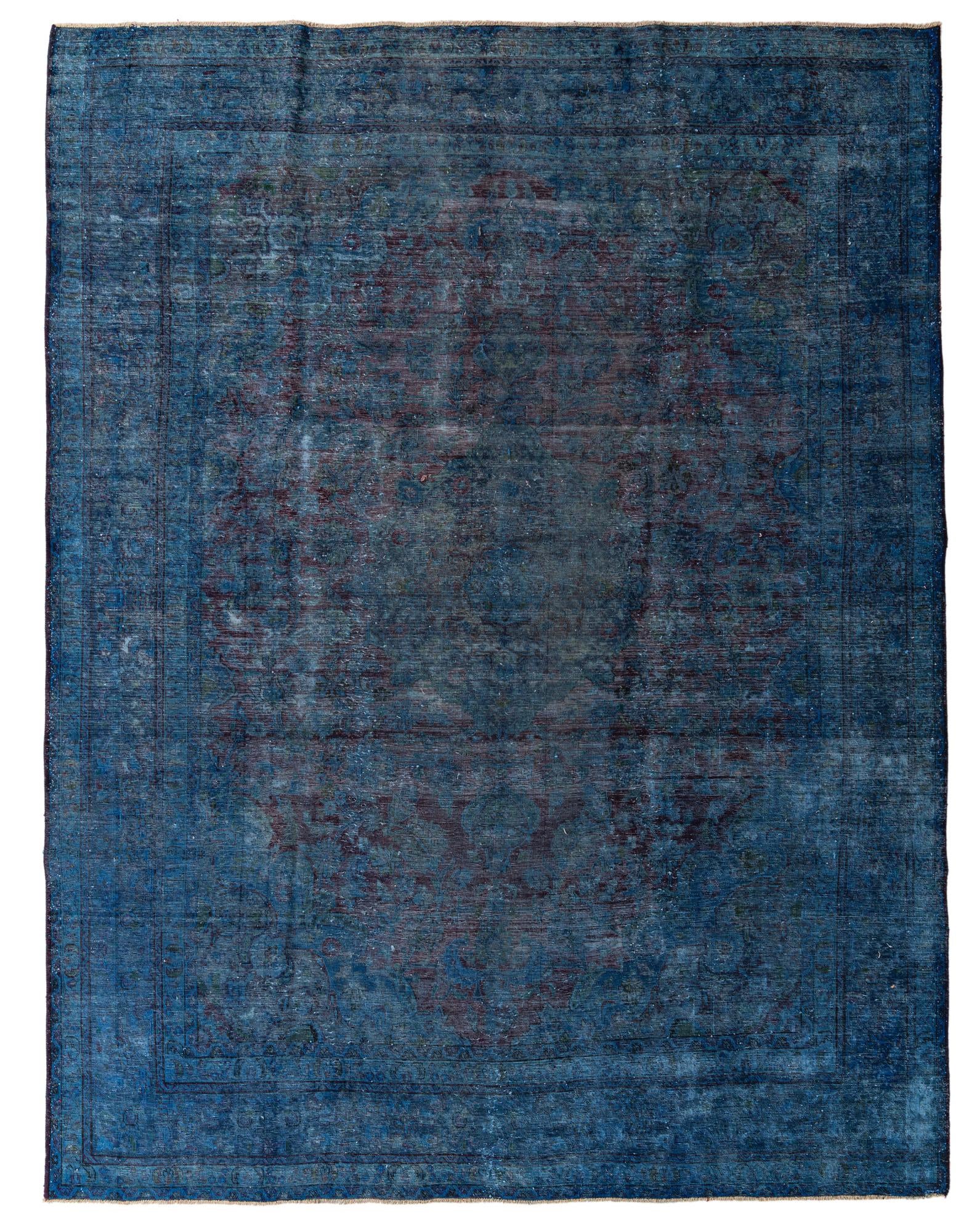 9' 8 x 12' 7 Hand Knotted Ultra Vintage Persian Wool Rug