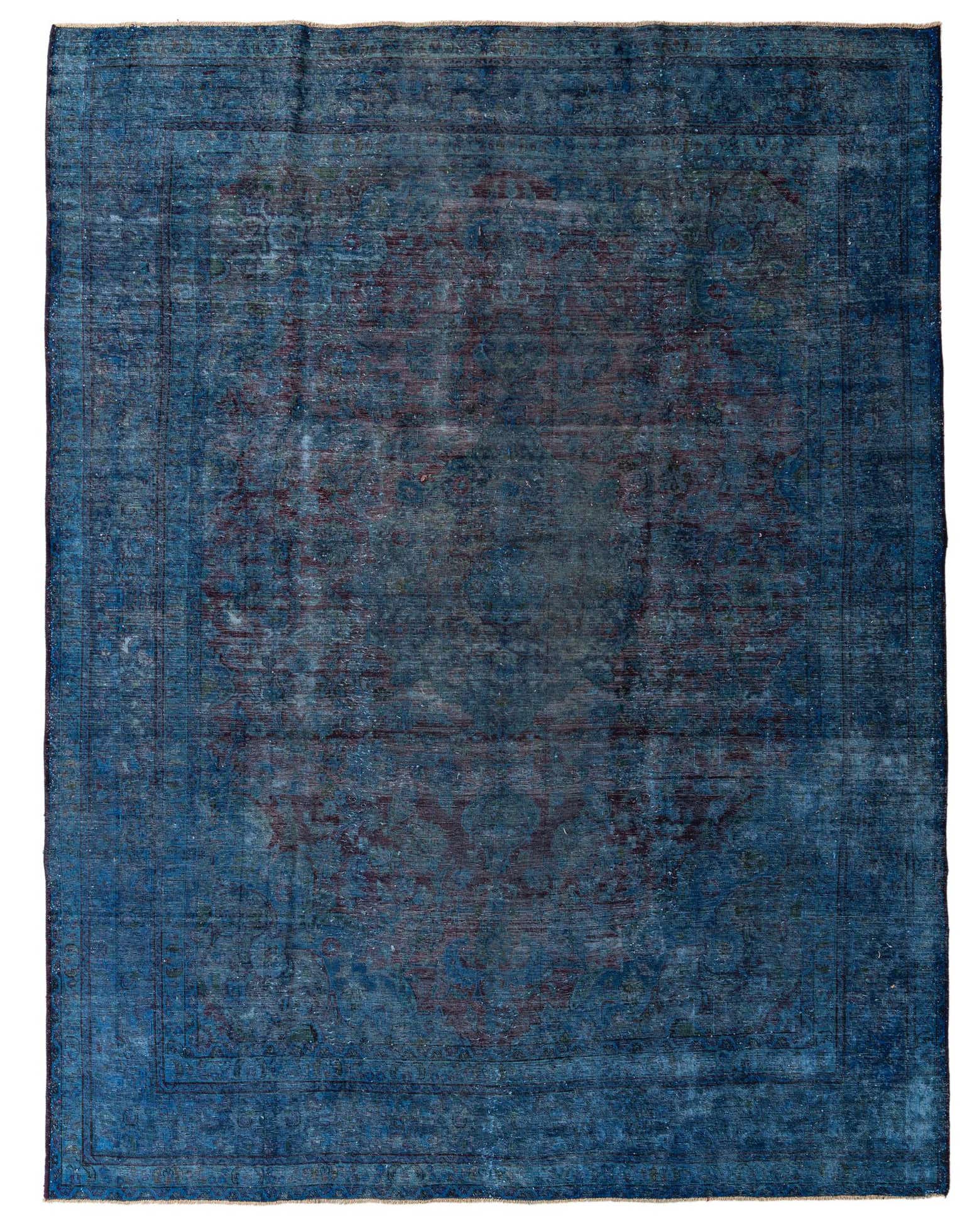 9' 8 x 12' 7 Hand Knotted Ultra Vintage Persian Wool Rug