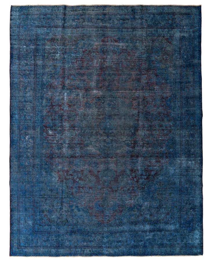 9' 8 x 12' 7 Hand Knotted Ultra Vintage Persian Wool Rug