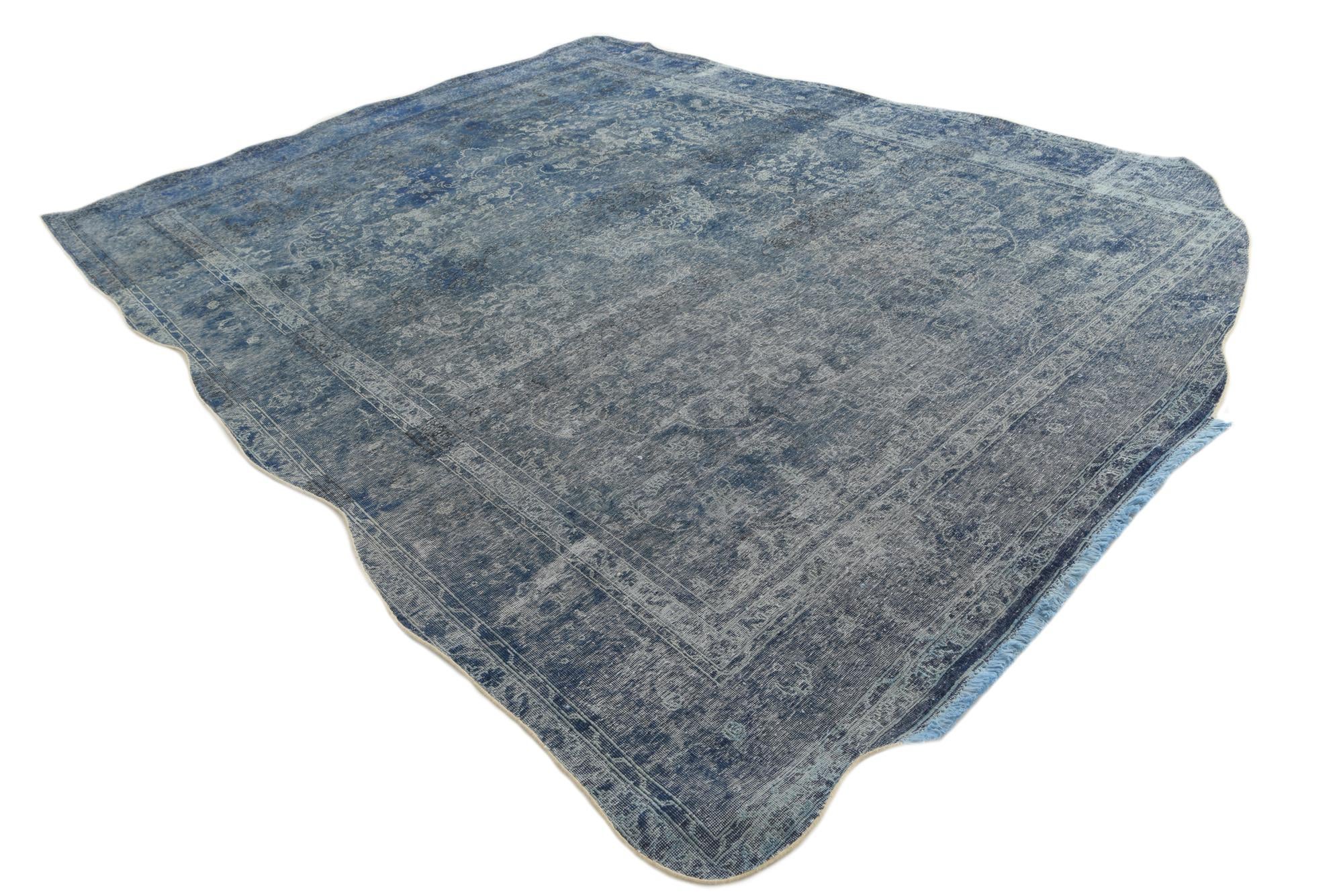 9' 5 x 13' Hand Knotted Ultra Vintage Persian Wool Rug