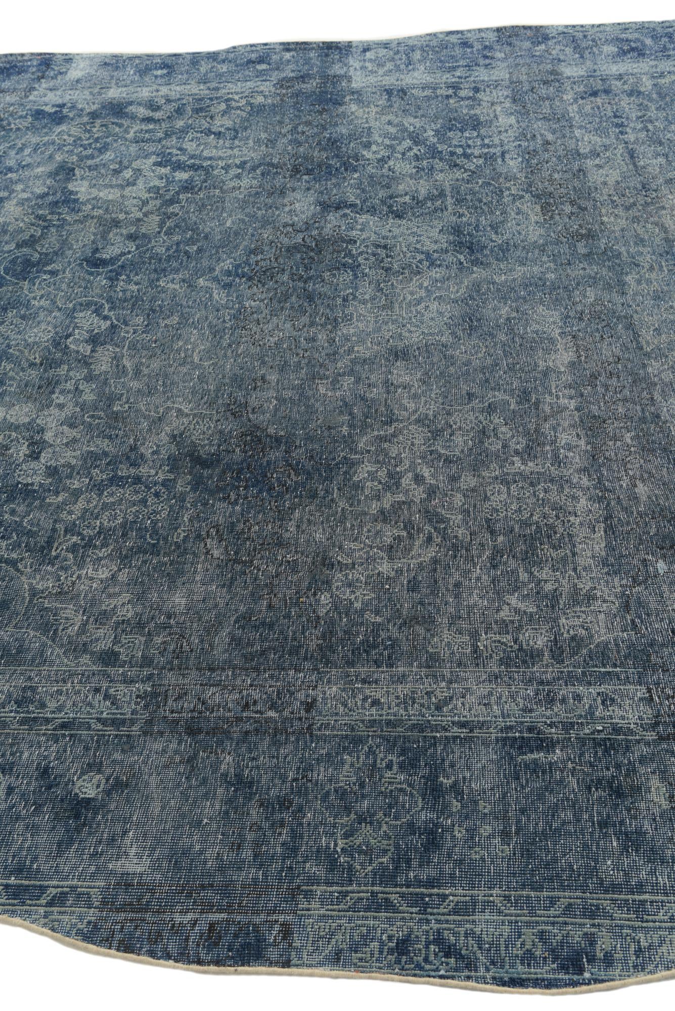 9' 5 x 13' Hand Knotted Ultra Vintage Persian Wool Rug