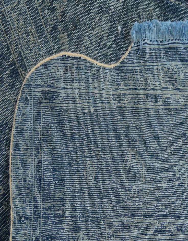 Detail image of 9' 5 x 13'  Hand Knotted Ultra Vintage Persian Wool Rug