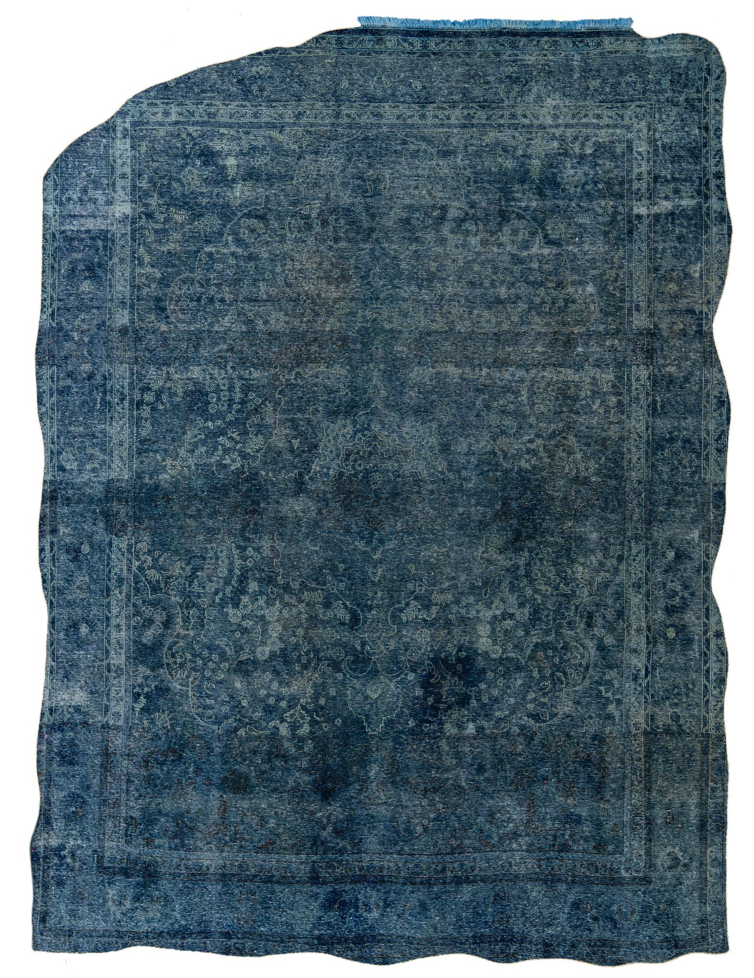 9' 5 x 13' Hand Knotted Ultra Vintage Persian Wool Rug