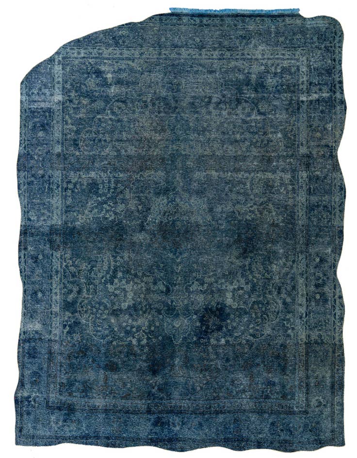 Detail image of 9' 5 x 13' Hand Knotted Ultra Vintage Persian Wool Rug