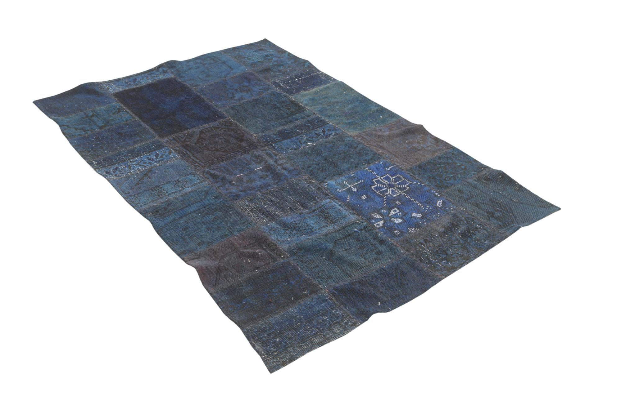 130cm x 200cm Hand Knotted Ultra Vintage Persian Wool Rug