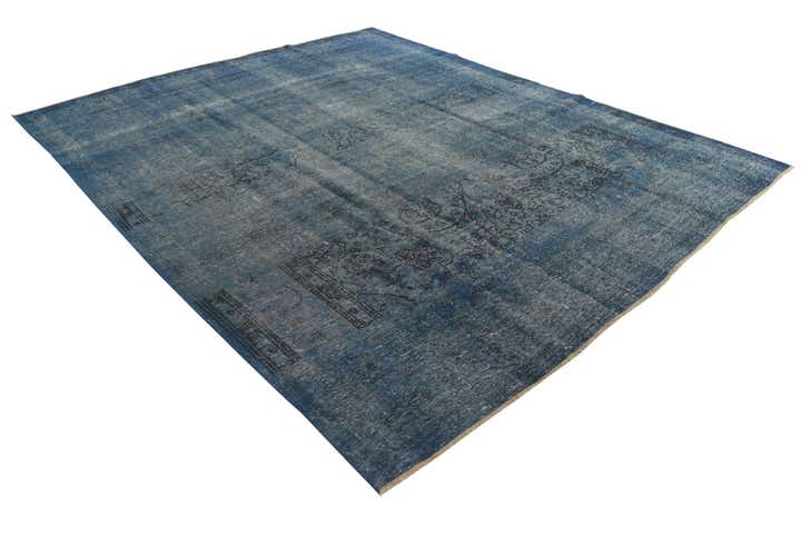 9' 10 x 12' Hand Knotted Ultra Vintage Persian Wool Rug