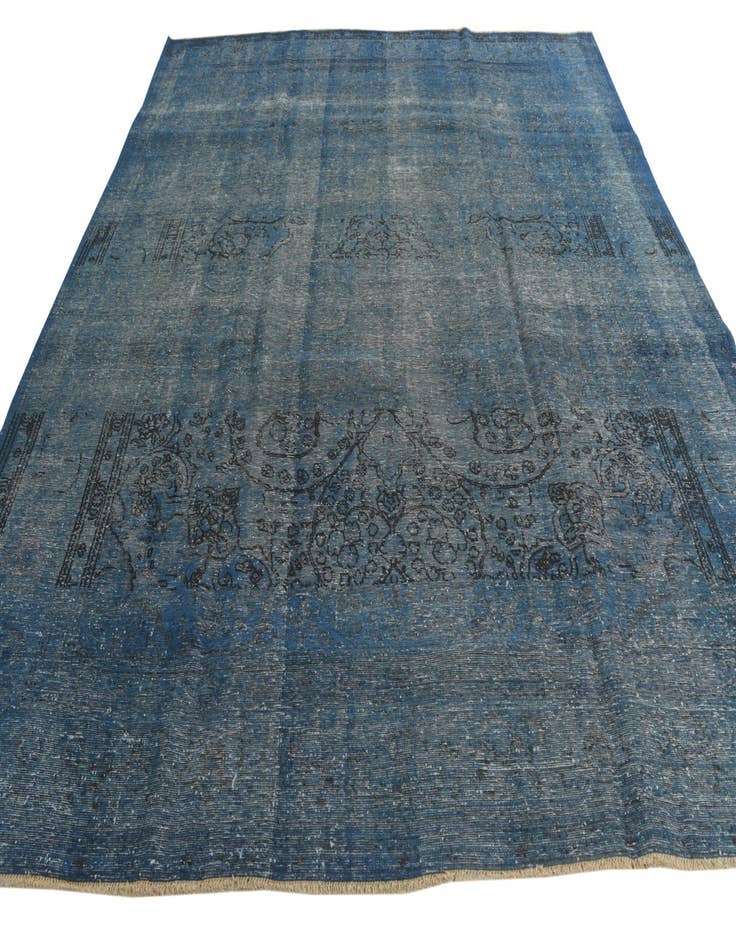 Detail image of 9' 10 x 12'  Hand Knotted Ultra Vintage Persian Wool Rug