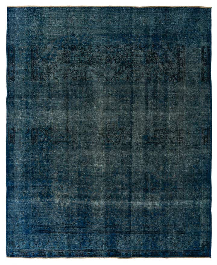 9' 10 x 12' Hand Knotted Ultra Vintage Persian Wool Rug