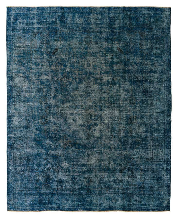 9' 9 x 12' Hand Knotted Ultra Vintage Persian Wool Rug