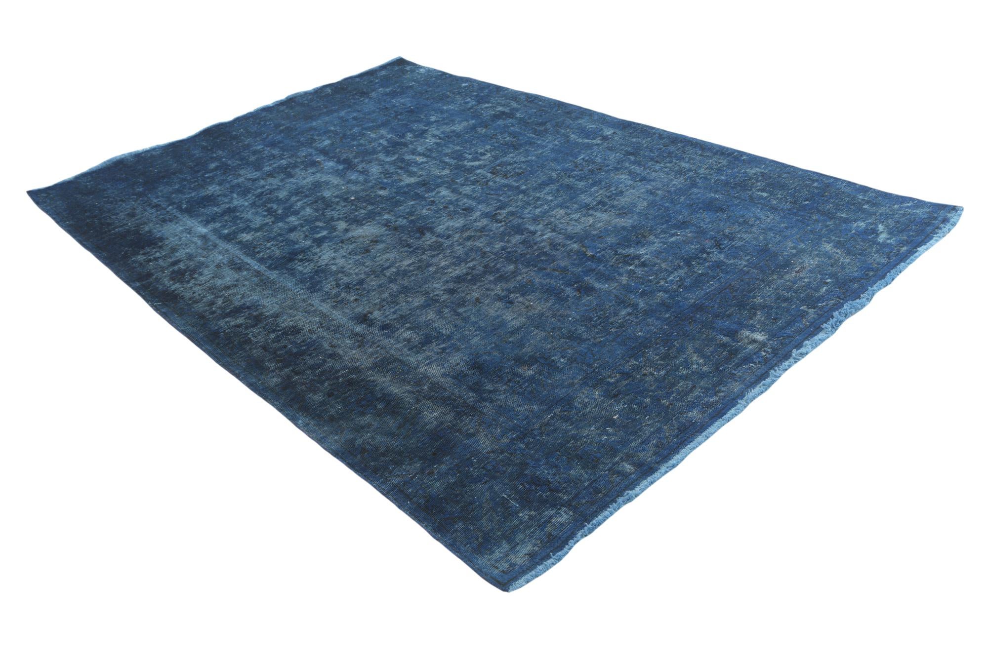 6' 9 x 9' 9 Hand Knotted Ultra Vintage Persian Wool Rug