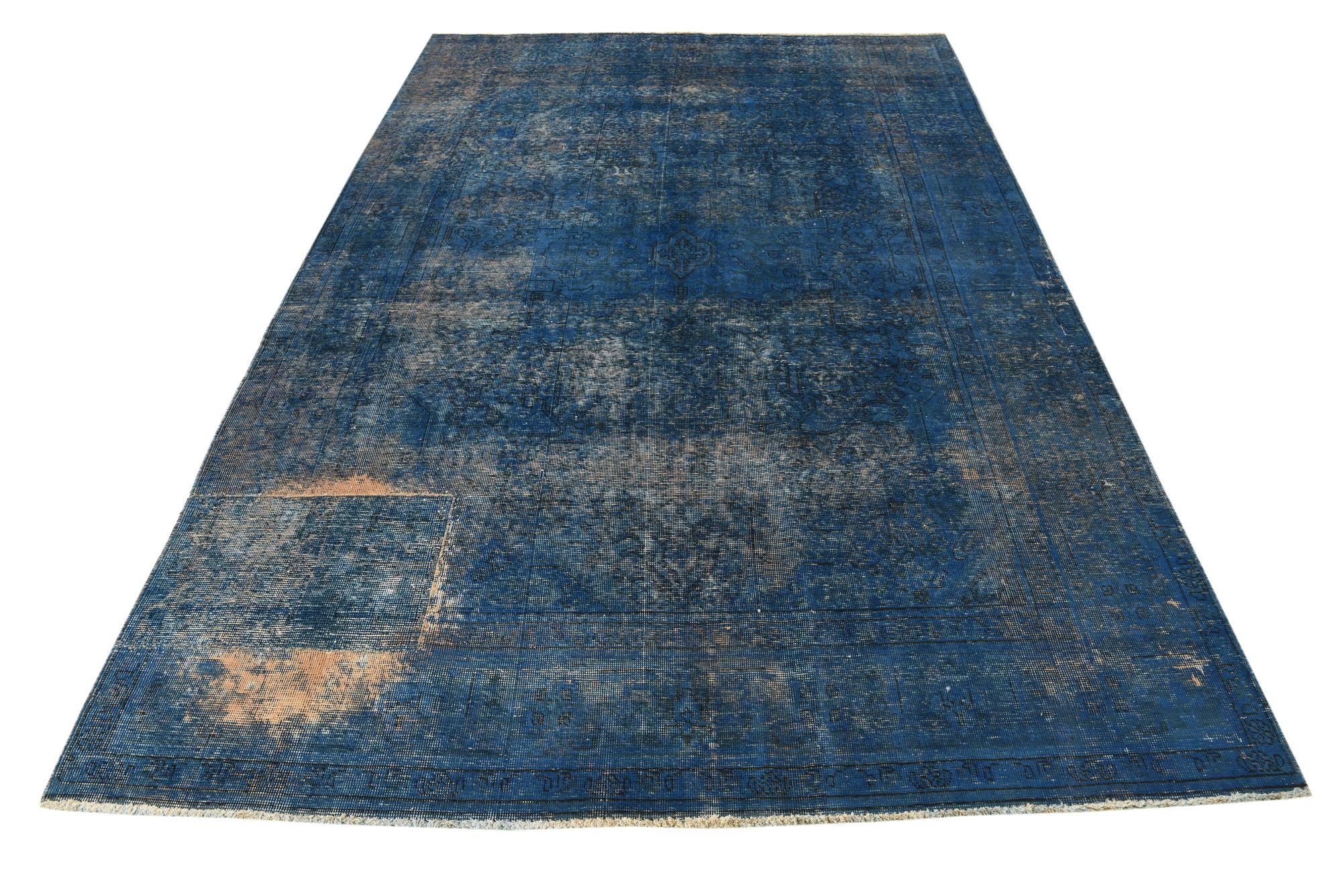 6' 3 x 9' 5 Hand Knotted Ultra Vintage Persian Wool Rug