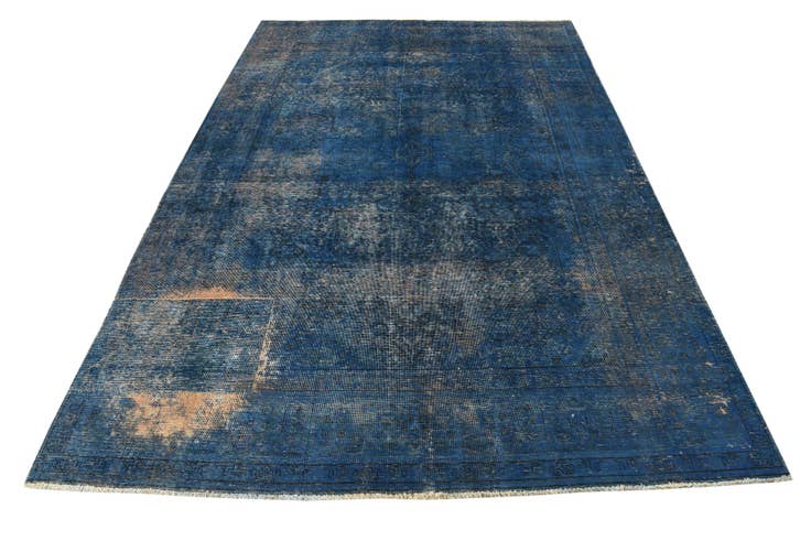 Detail image of 6' 3 x 9' 5 Hand Knotted Ultra Vintage Persian Wool Rug