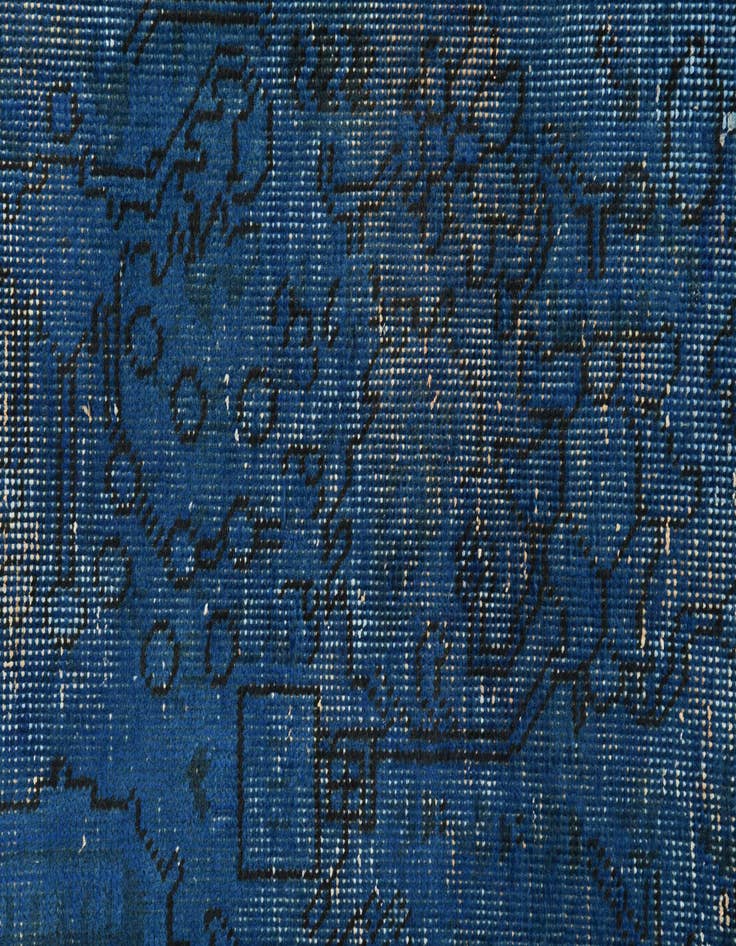 Detail image of 6' 3 x 9' 5  Hand Knotted Ultra Vintage Persian Wool Rug