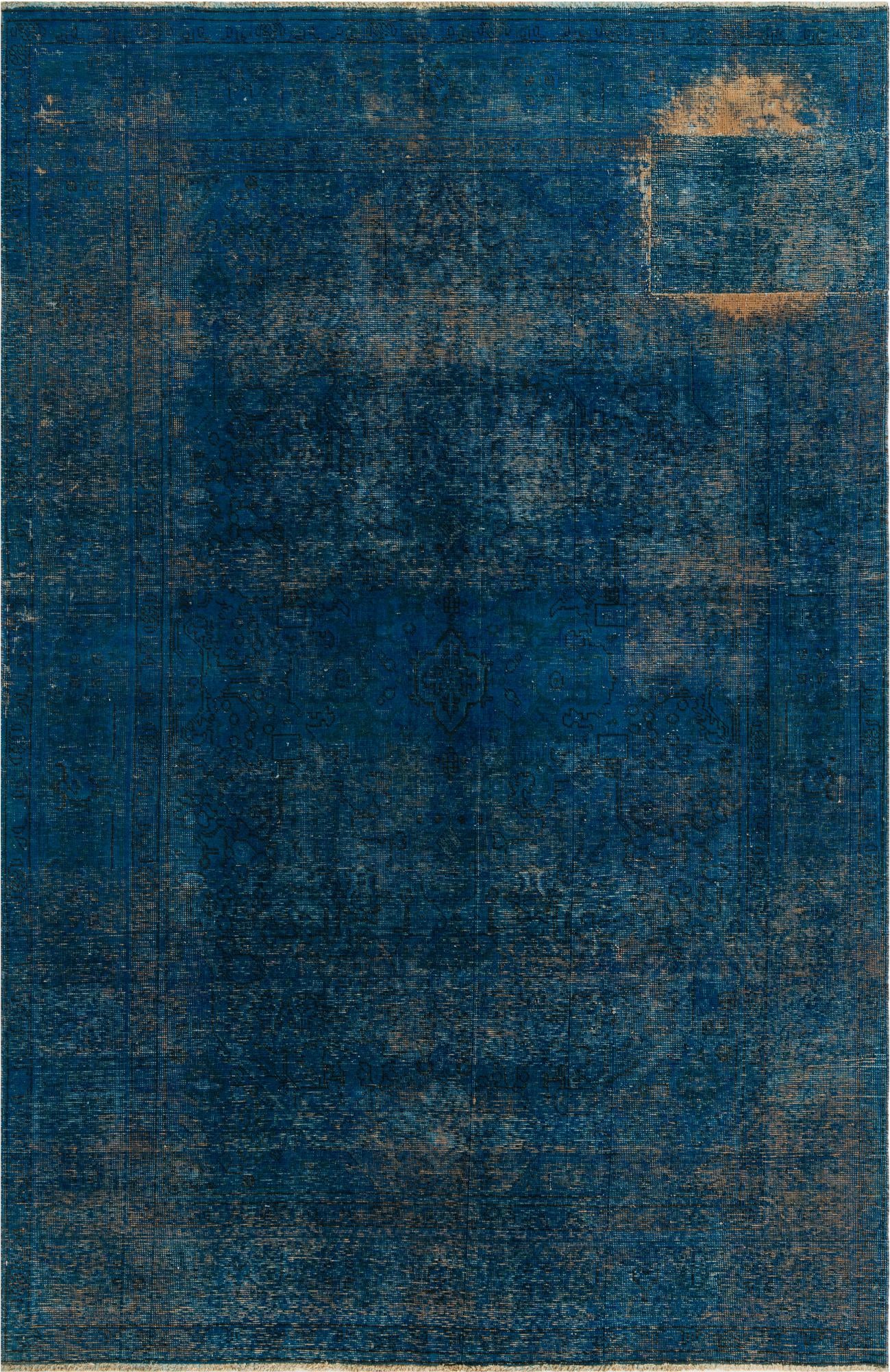 6' 3 x 9' 5 Hand Knotted Ultra Vintage Persian Wool Rug