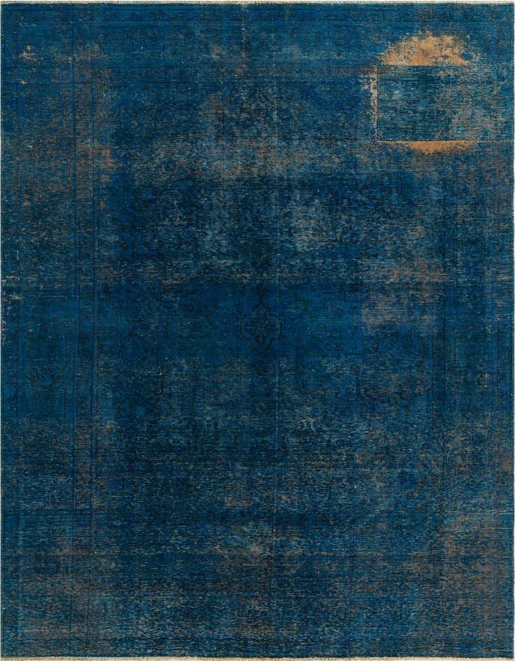 Detail image of 6' 3 x 9' 5 Hand Knotted Ultra Vintage Persian Wool Rug