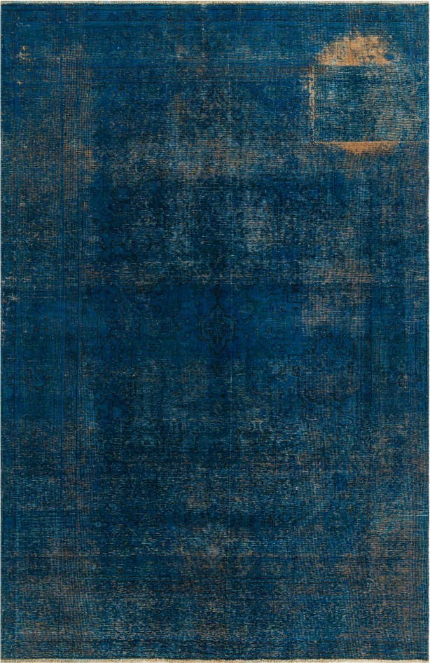 Detail image of 6' 3 x 9' 5 Hand Knotted Ultra Vintage Persian Wool Rug