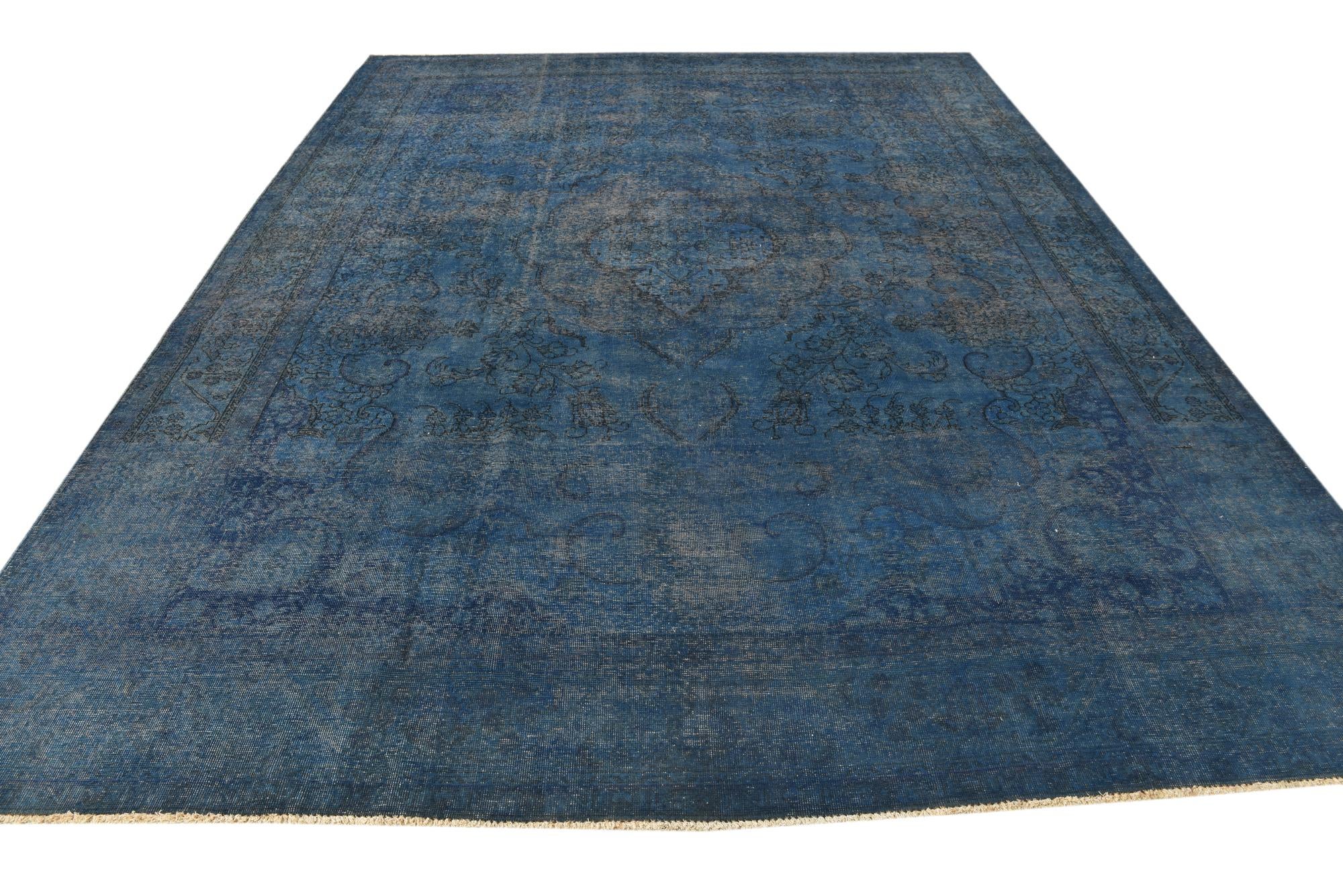 9' 7 x 12' 5 Hand Knotted Ultra Vintage Persian Wool Rug