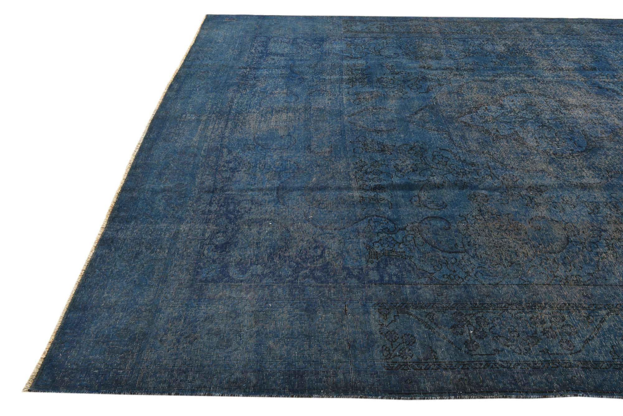 9' 7 x 12' 5 Hand Knotted Ultra Vintage Persian Wool Rug
