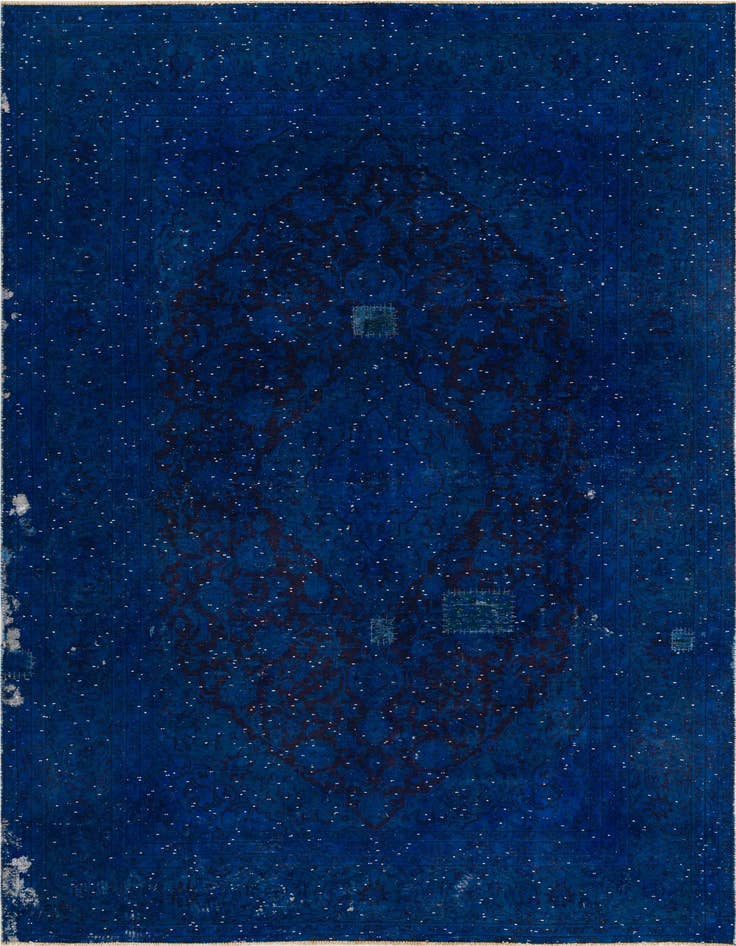 Detail image of 6' 10 x 9' 5 Hand Knotted Ultra Vintage Persian Wool Rug