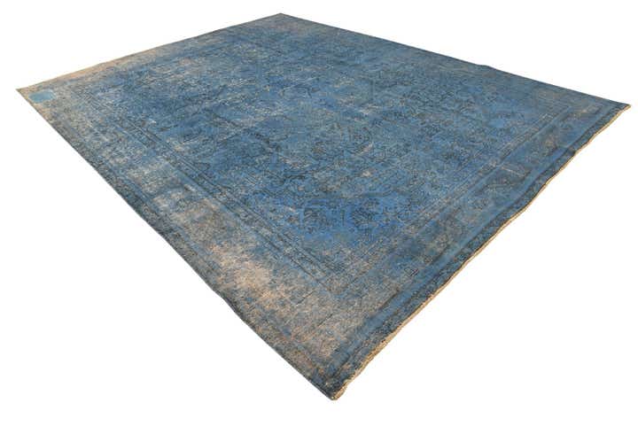 9' 7 x 12' 5 Hand Knotted Ultra Vintage Persian Wool Rug
