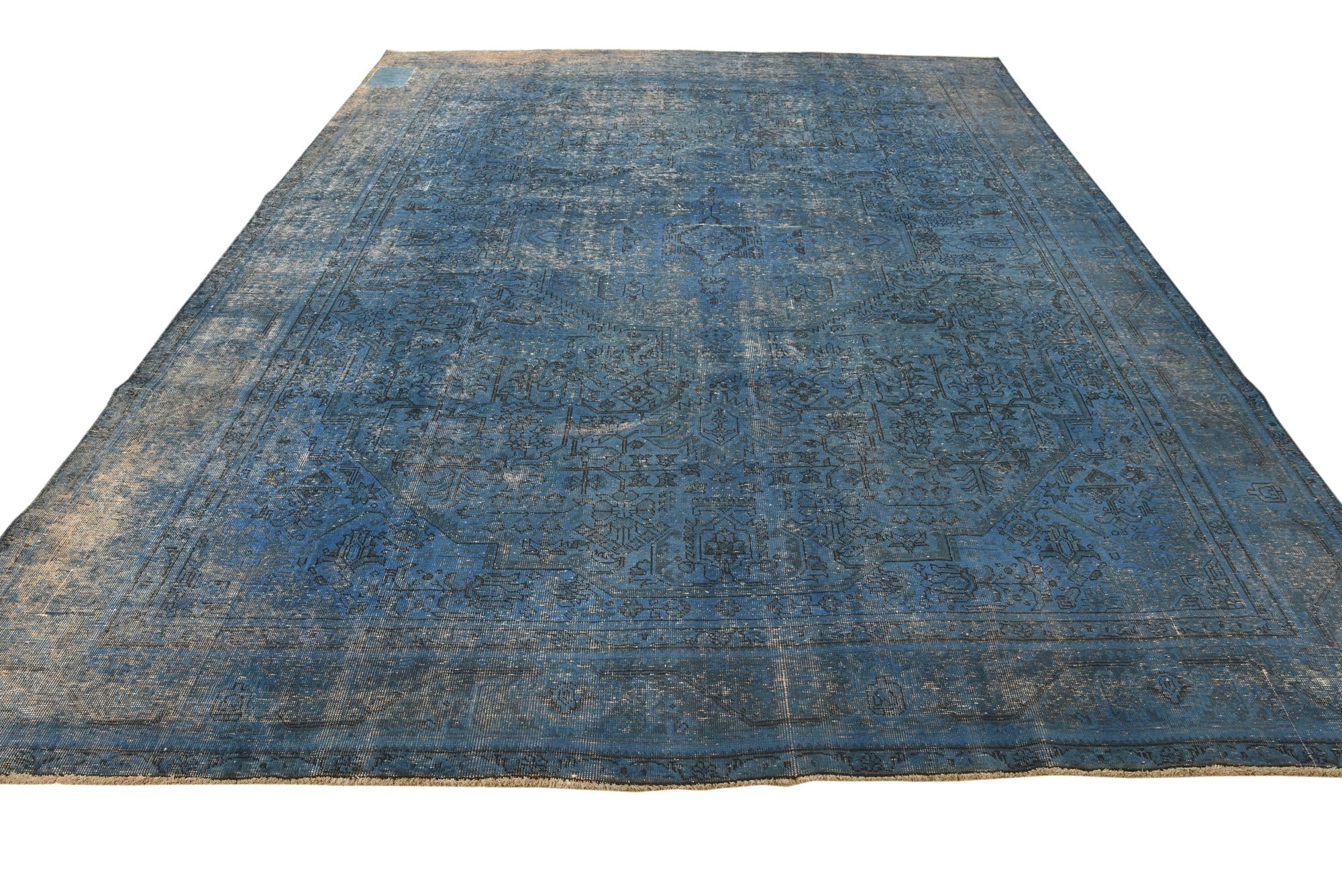 9' 7 x 12' 5 Hand Knotted Ultra Vintage Persian Wool Rug