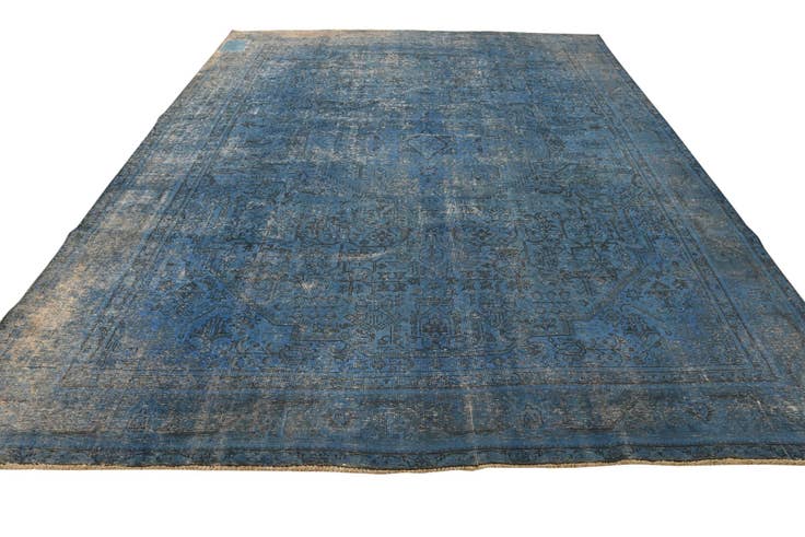 Detail image of 9' 7 x 12' 5 Hand Knotted Ultra Vintage Persian Wool Rug