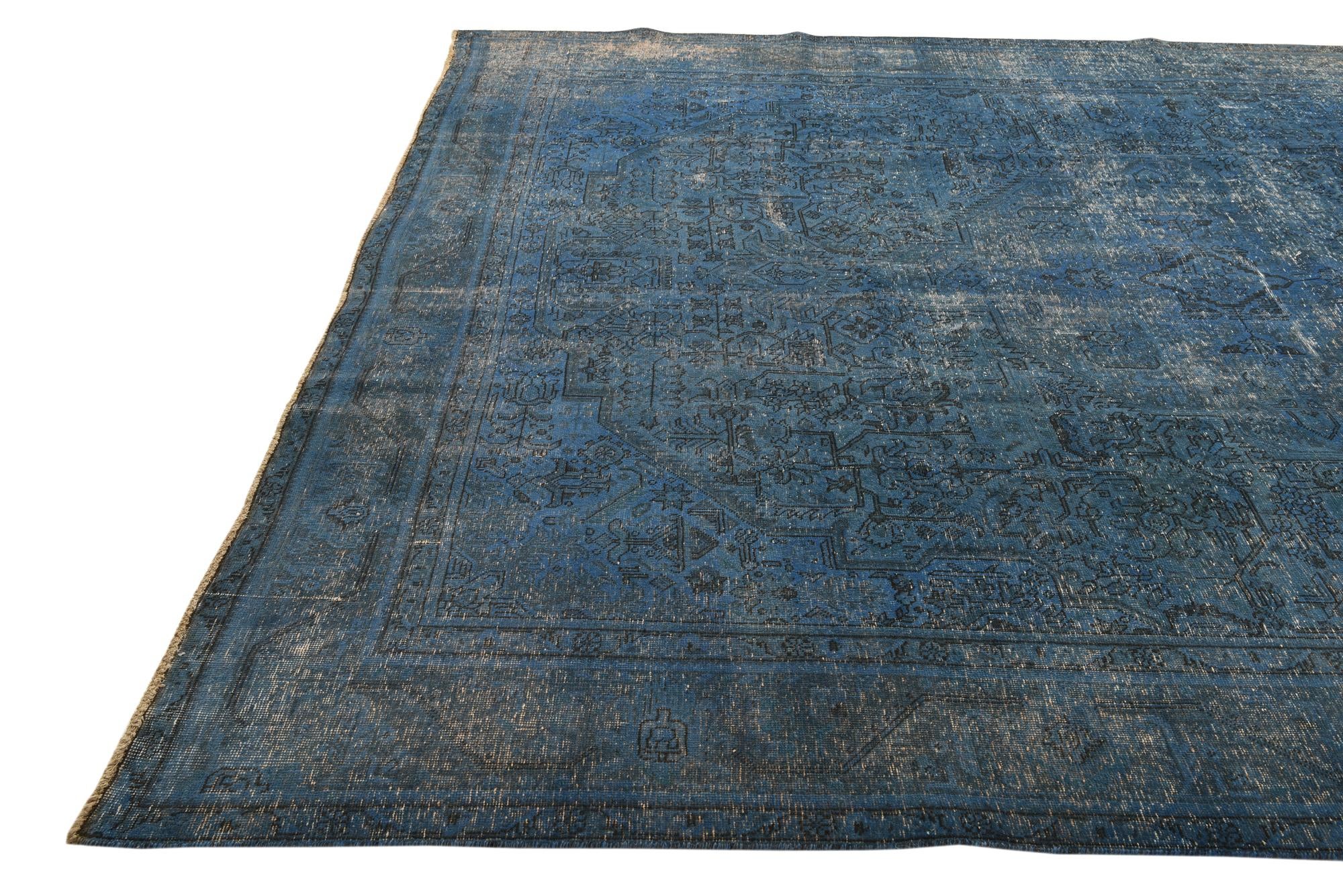 9' 7 x 12' 5 Hand Knotted Ultra Vintage Persian Wool Rug