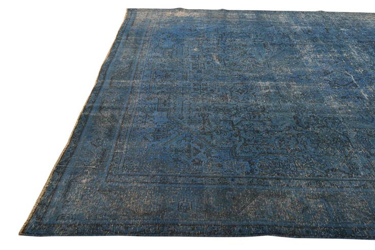 Detail image of 9' 7 x 12' 5 Hand Knotted Ultra Vintage Persian Wool Rug