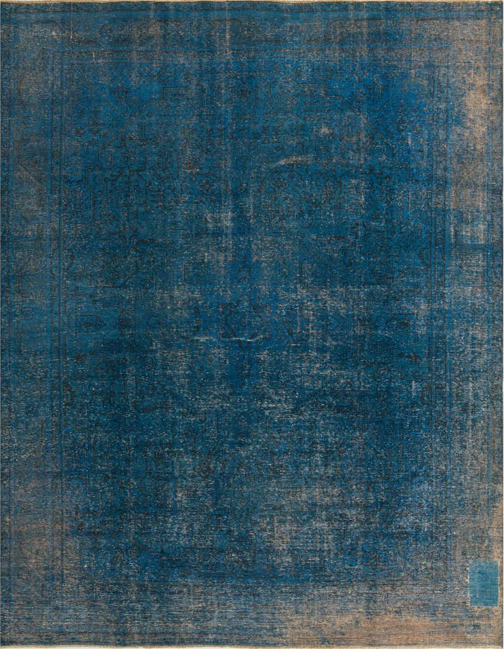 Detail image of 9' 7 x 12' 5 Hand Knotted Ultra Vintage Persian Wool Rug