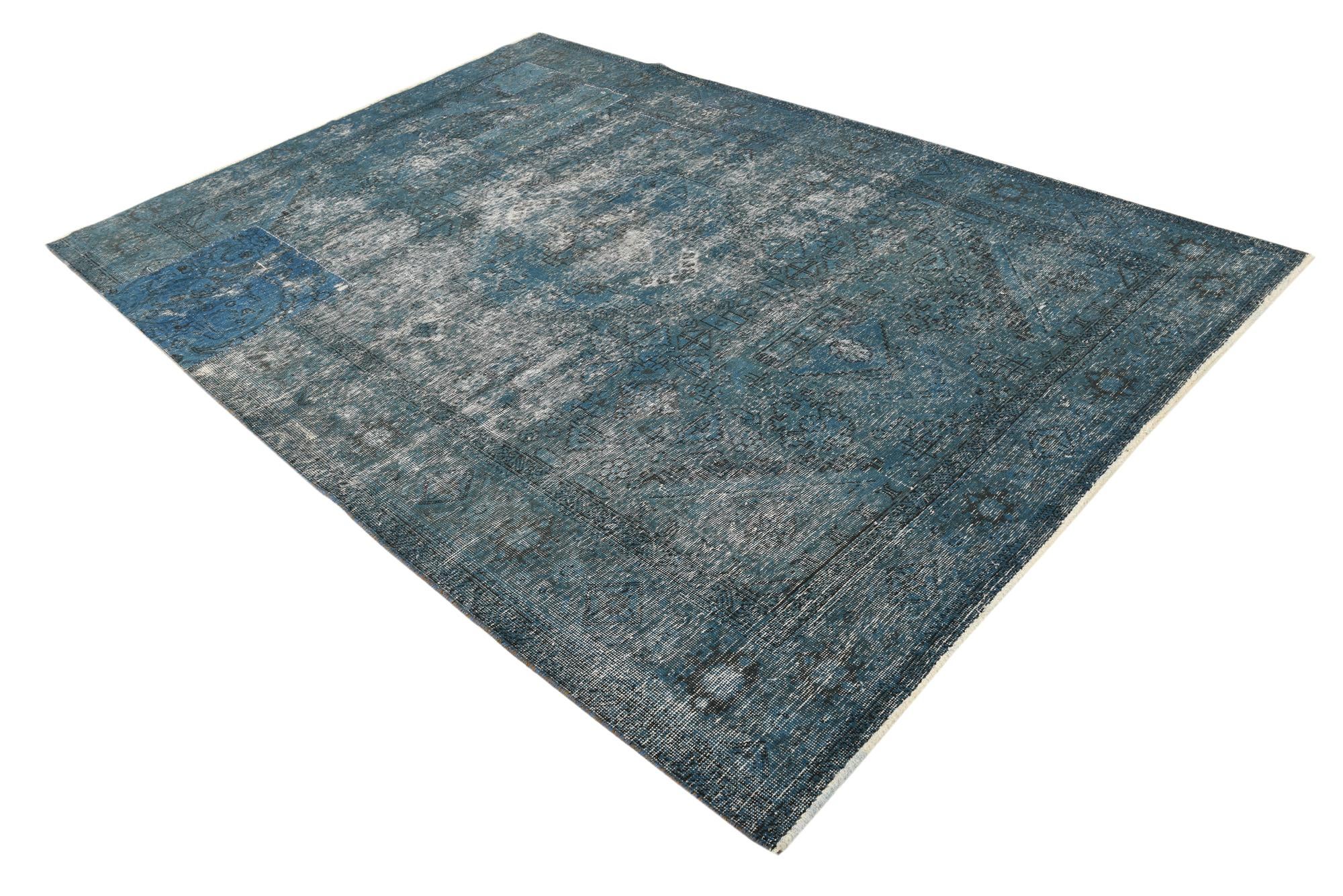 6' 6 x 9' 3 Hand Knotted Ultra Vintage Persian Wool Rug