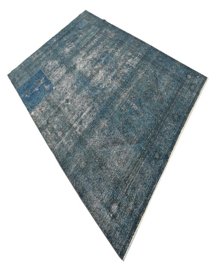 Detail image of 6' 6 x 9' 3  Hand Knotted Ultra Vintage Persian Wool Rug