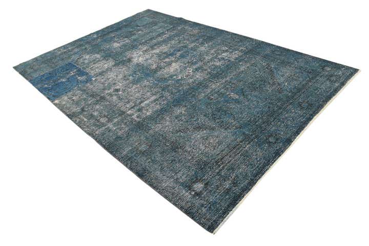 6' 6 x 9' 3 Hand Knotted Ultra Vintage Persian Wool Rug