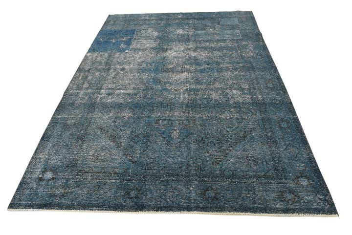 6' 6 x 9' 3 Hand Knotted Ultra Vintage Persian Wool Rug