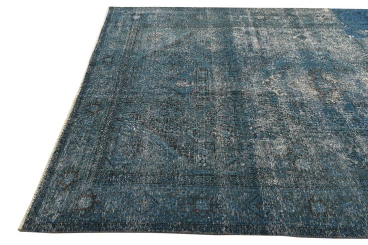 Detail image of 6' 6 x 9' 3 Hand Knotted Ultra Vintage Persian Wool Rug
