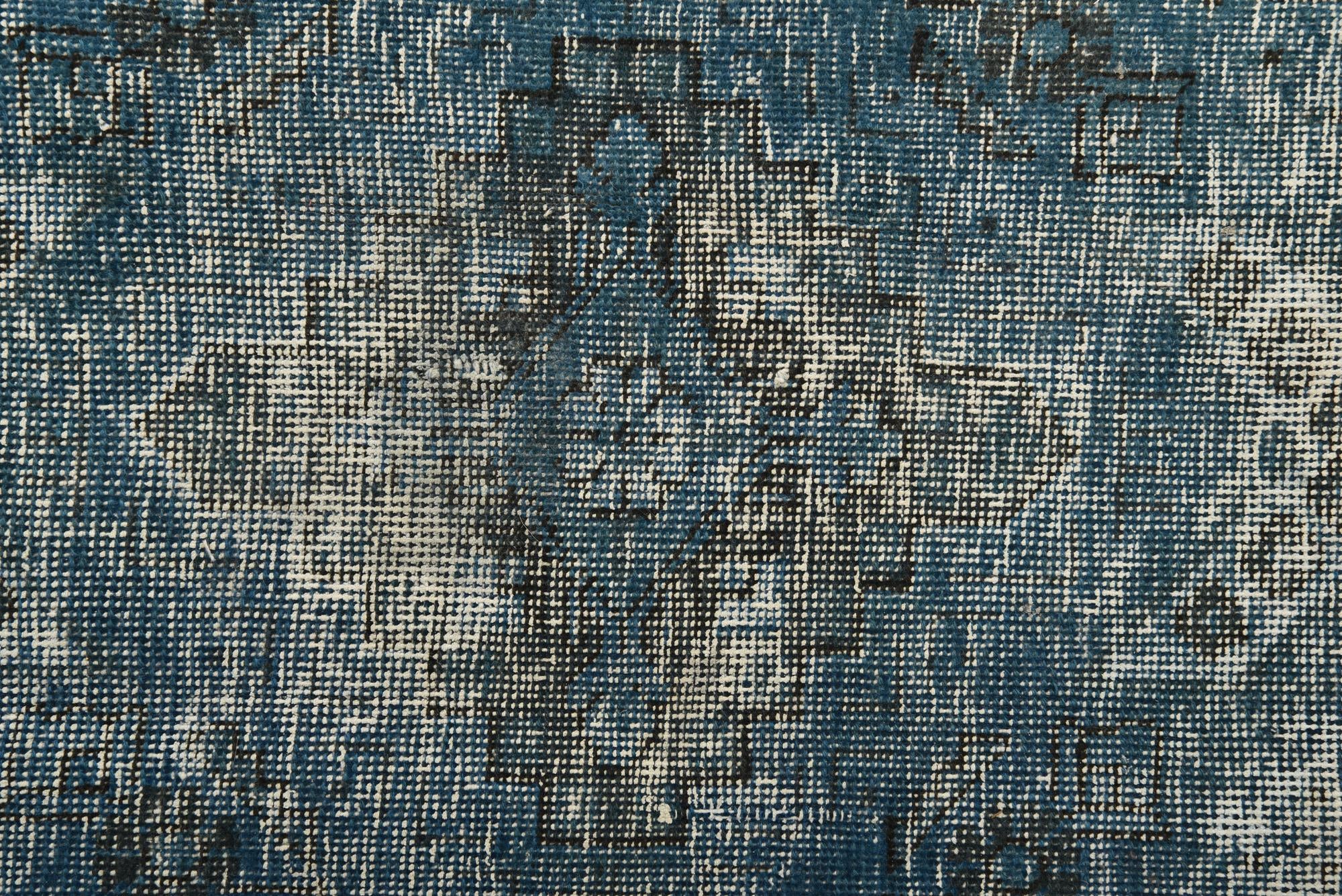 6' 6 x 9' 3 Hand Knotted Ultra Vintage Persian Wool Rug