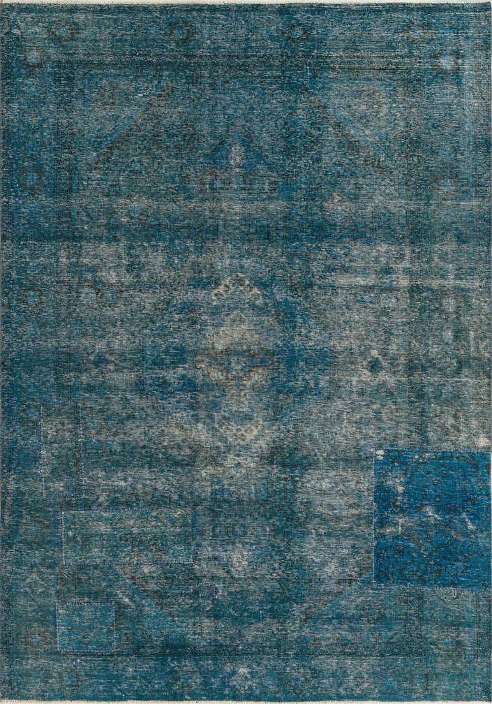 6' 6 x 9' 3 Hand Knotted Ultra Vintage Persian Wool Rug