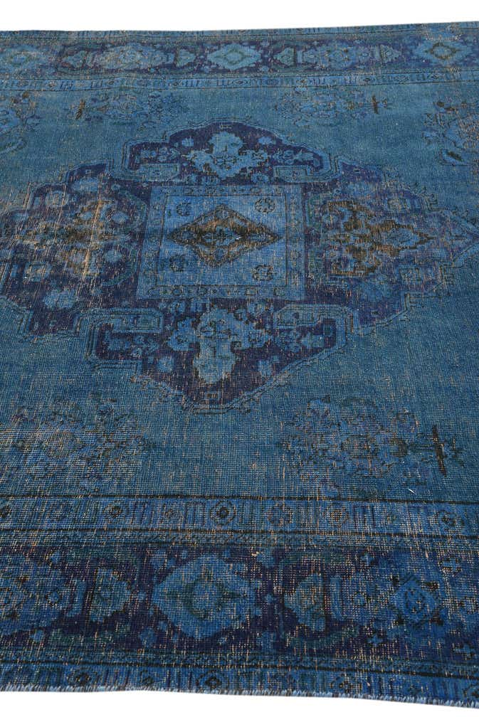 205cm x 275cm Hand Knotted Ultra Vintage Persian Wool Rug